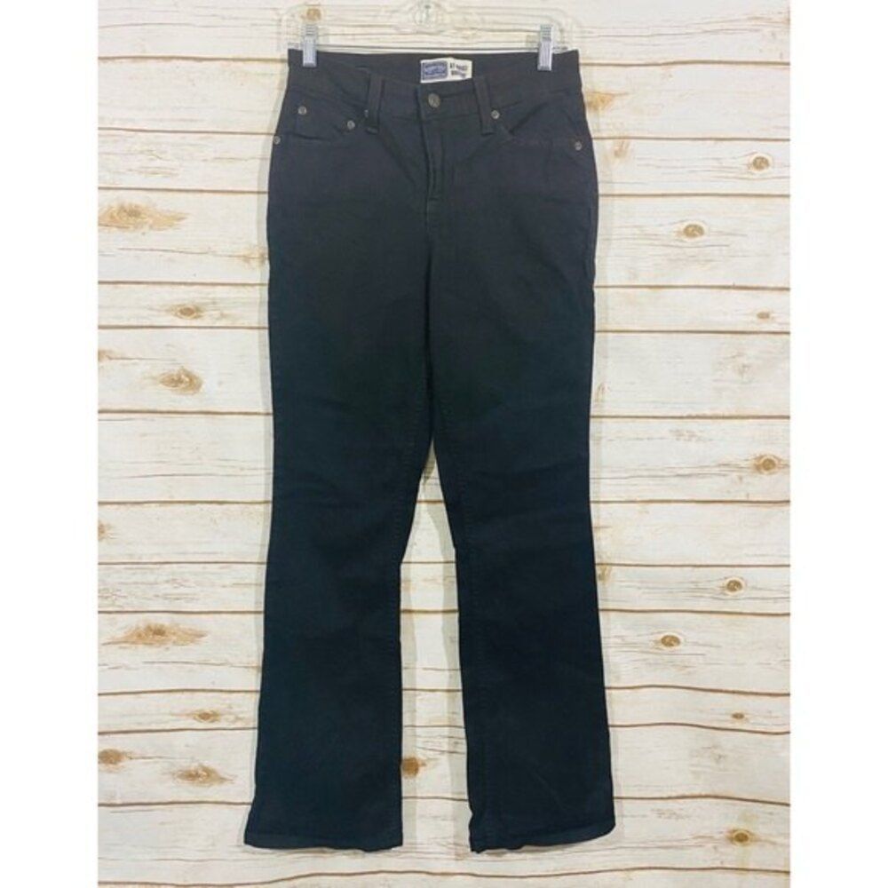 Signature Levi’s black at the waist‎ boot cut jeans size 4